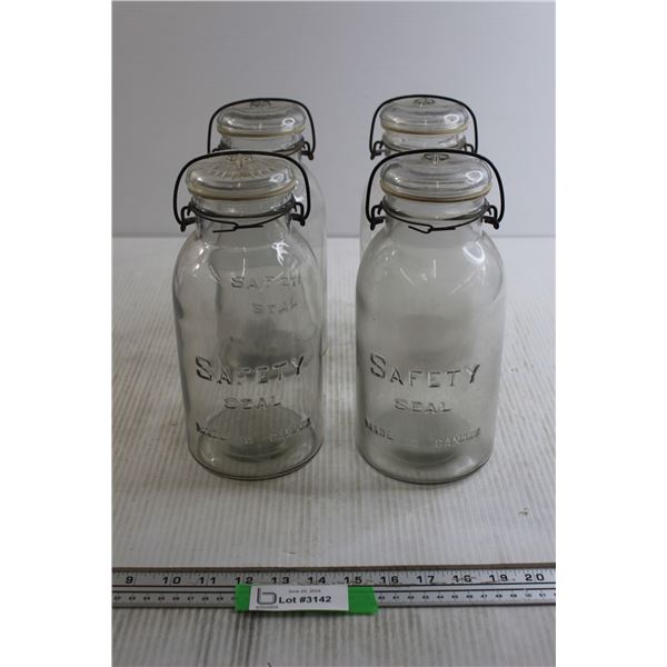 (4) Safety Seal Jars