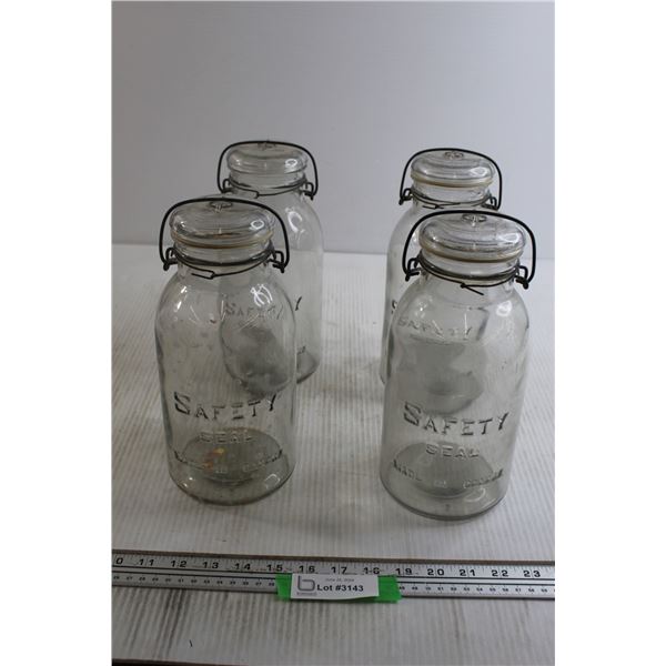 (4) Safety Seal Jars
