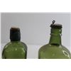 Image 2 : (2) Green Glass Bottles