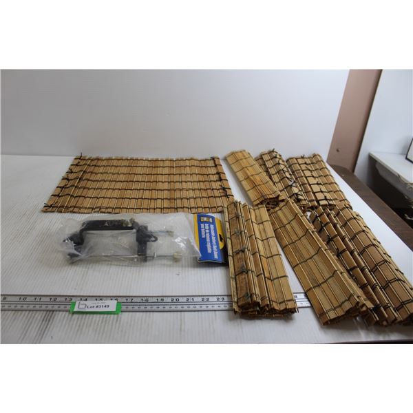 (7) Bamboo Placemats, Power Fist Adjustable Battery Hold Down