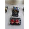 Image 3 : Vintage Trinket Box, (6) Pairs Clip-On Earrings, Vintage Kim Rogers Bracelet