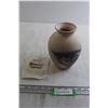 Image 1 : Nemadji Indian River Pottery Vase with Paper Description