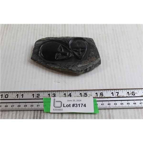 Indigenous Parent and Child Stone Carving