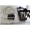 Image 1 : *(2) MCM Magazine Racks, (6) Assorted Books