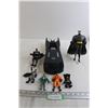 Image 1 : Batmobile, (5) Batman Figurines, Riddler Figurine
