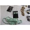Image 2 : Vintage Costume Jewelry - Earrings, Necklaces, Choker, Bracelet, Scarf Clip, Brooch