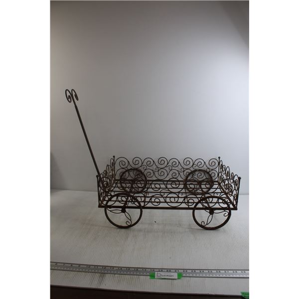 Wire Planter Wagon