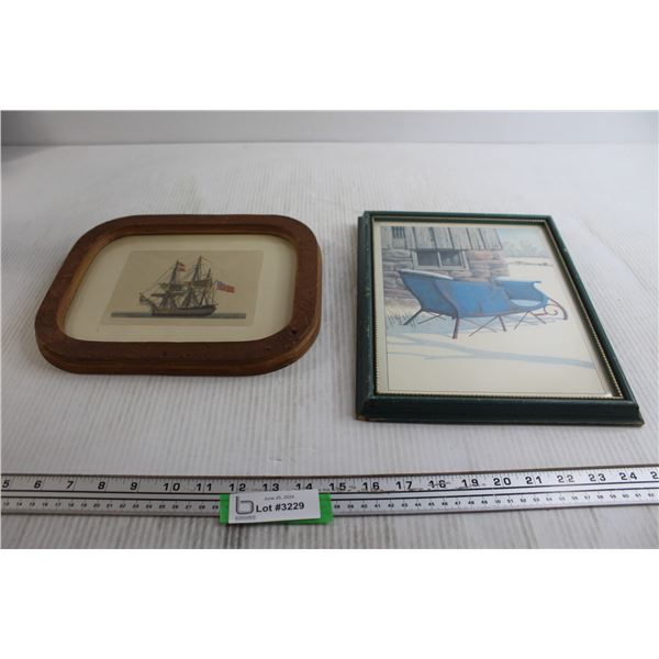 (2) Art Prints - 11 1/2" x 9 1/2", 9 1/2" x 12"