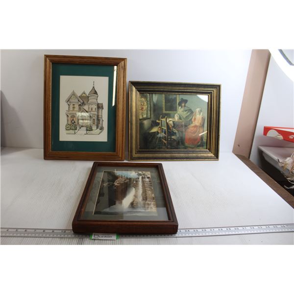 (3) Artworks - Largest Measures 15" x 19"