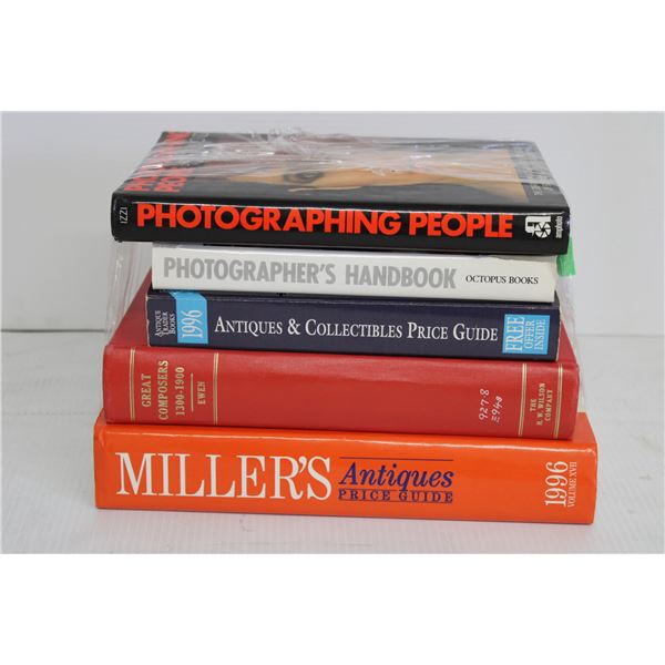 (5) Books - Antiques, Photography