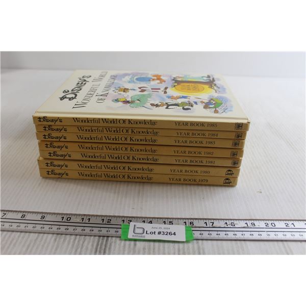 (7) Disney Wonderful World of Knowledge Yearbooks