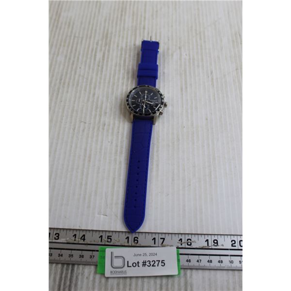 Citizen Qtz Chronograph Watch - Date @ 3, New Battery, Untested, 43mm