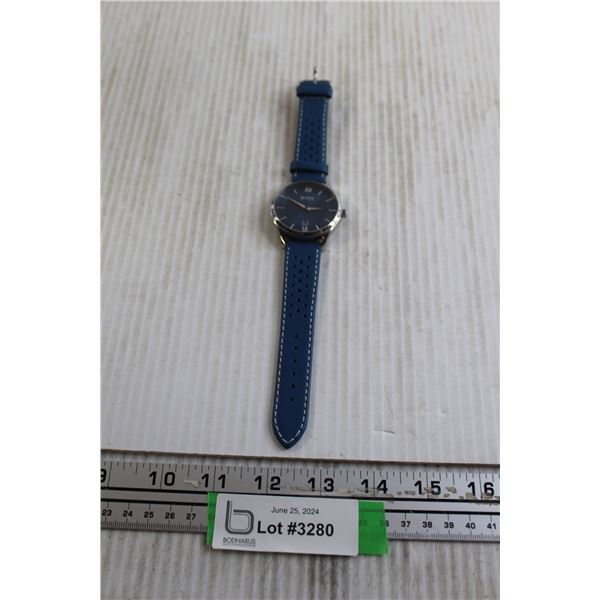 Boss Qtz Watch - Date @ 3, New Battery, Works, 42mm