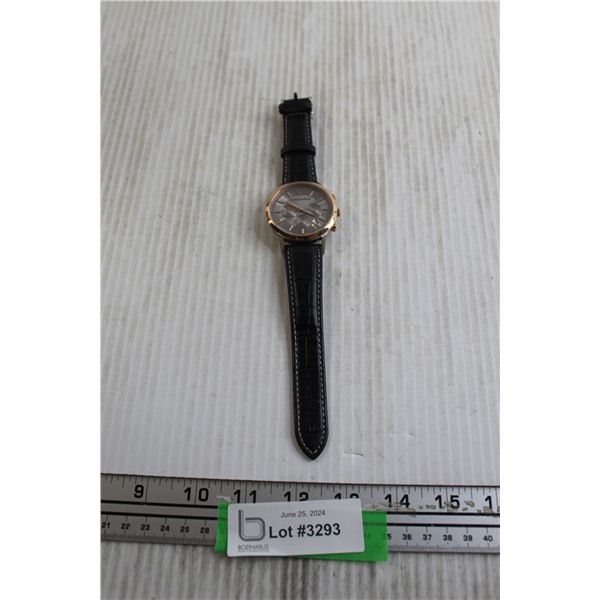 Emporio Armani Qtz Chrono Watch - Date @ 4:30, New Battery, Works, 44mm