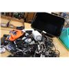 Image 1 : *Large Tote of Wiring - Adapters - Games - Misc. Items