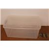 Image 3 : *(2) Clear Plastic Totes (one lid)