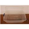 Image 4 : *(2) Clear Plastic Totes (one lid)