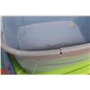 Image 5 : *(3) Totes w/Lids (one tote has damages)