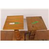 Image 3 : *(2) Wooden Stands (11" x 11" x 25"h) (11" x 11" 27"h) - (one Is peeling)