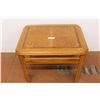 Image 1 : *Wooden End Table (28"w x 22"d x 20 1/2"h - top has scratches)
