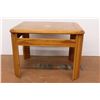 Image 5 : *Wooden End Table (28"w x 22"d x 20 1/2"h - top has scratches)