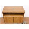 Image 1 : *Wooden TV Stand w/Swivel Top (29 1/4"w x 15 1/2"d x 24"h)