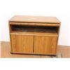 Image 6 : *Wooden TV Stand w/Swivel Top (29 1/4"w x 15 1/2"d x 24"h)
