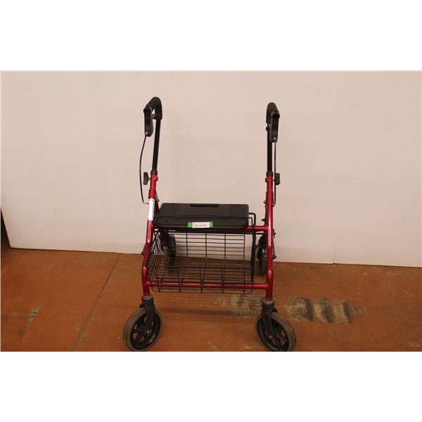 *Freedom Living - Walker w/Wheels - Seat & Basket