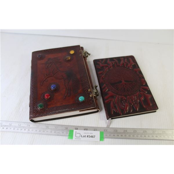 Leather Unicorn Sketch Pad w/Jewels - Daily Planner