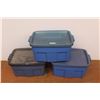 Image 1 : *(3) Rubbermaid Totes w/5 Lids