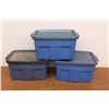 Image 3 : *(3) Rubbermaid Totes w/5 Lids
