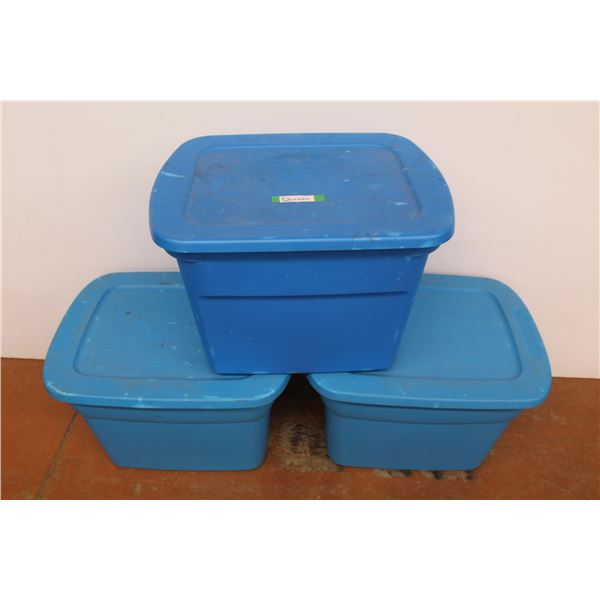 *(3) Sterilite Totes w/Lids