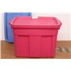 Image 2 : *(1) Rubbermaid Tote w/2 Lids