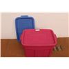 Image 3 : *(1) Rubbermaid Tote w/2 Lids