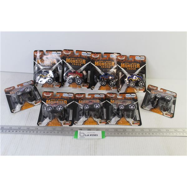(9) Fleer Collectable NHL Mini Monster Trucks (NIB)