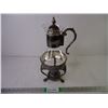 Image 1 : Vintage Silverplated Glass Coffee Pot-13" Tall