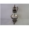 Image 2 : Vintage Silverplated Glass Coffee Pot-13" Tall