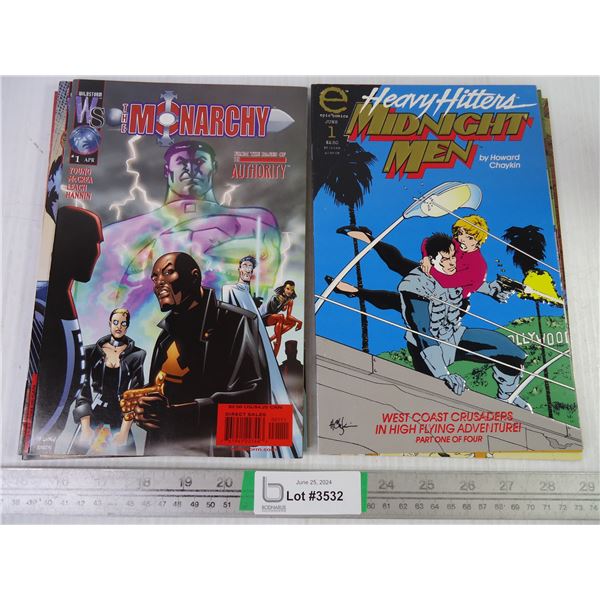 (5) The Monarchy and (3) Heavy Hitters Comic Books