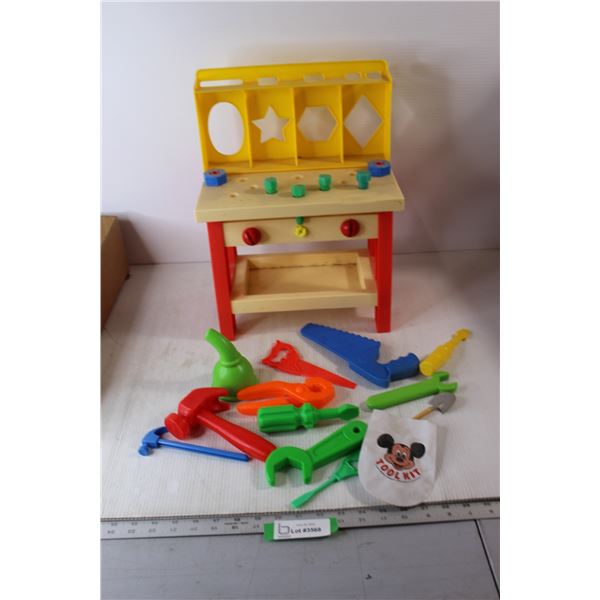 Children's Tool Bench And Toys