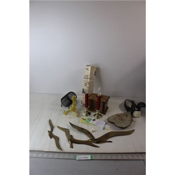 Matches, Battery Candles, Coaster Set, Decorative Bird Wall Art, Misc.