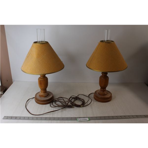 (2) End Table Lamps - Untested
