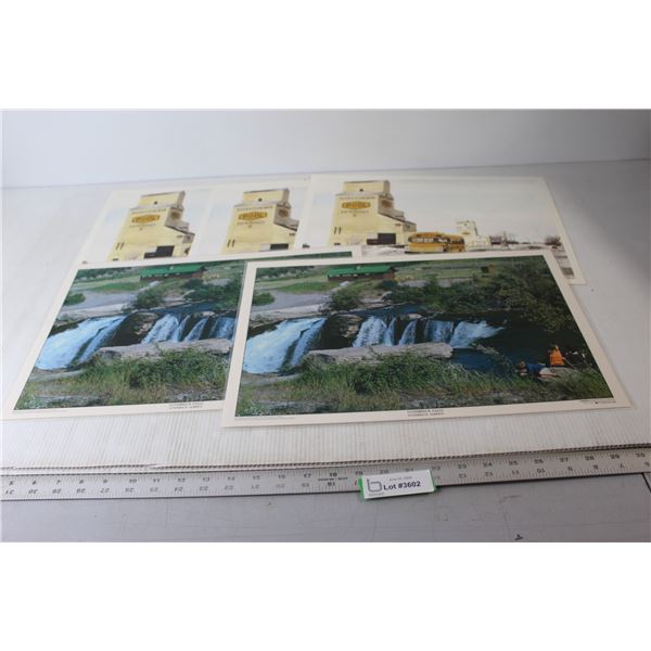 (2) Lundbreck Falls Pictures, (3) Saskatchewan Esterhazy Pictures