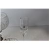 Image 4 : (2) Ingrid Clear Bark Glasses, Vintage Crystal Glass Centerpiece, Flute Glass