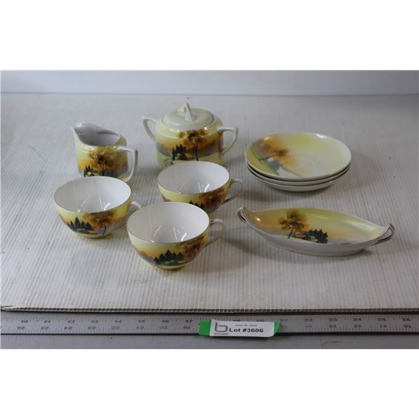 Meito China Hand Painted Tea Set