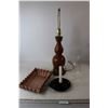 Image 1 : Decorative Tray, Lamp - Untested, Candlestick & Holder, Misc.