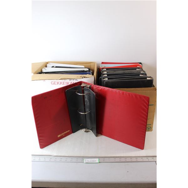 2 Boxes of 3 & 4 Ring Binders