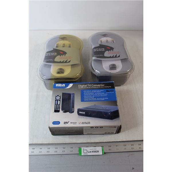 (2) Sets of Component Cables, Digital TV Converter