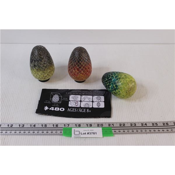 (3) Dragon Egg Puzzle Set - Completed