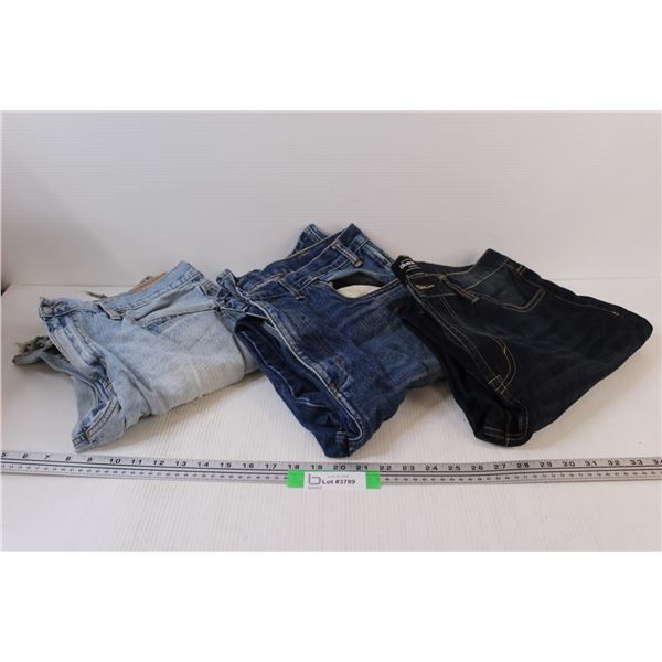 (3) Jeans (Size 36 & 38 Waist) - As Is