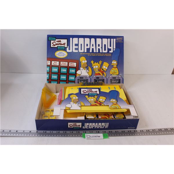Simpsons Jeopardy! Board Game - As Is